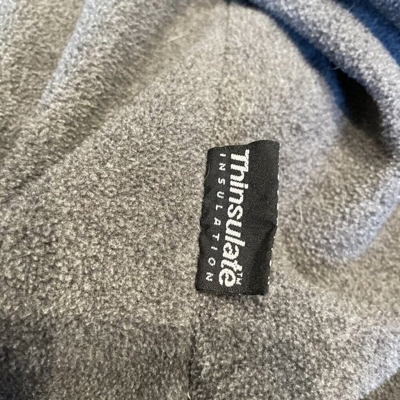 LL Bean Warm Up Jacket Men's Large Tall Navy Nylon Fleece Lined Full Zip Outdoor - Picture 9 of 11